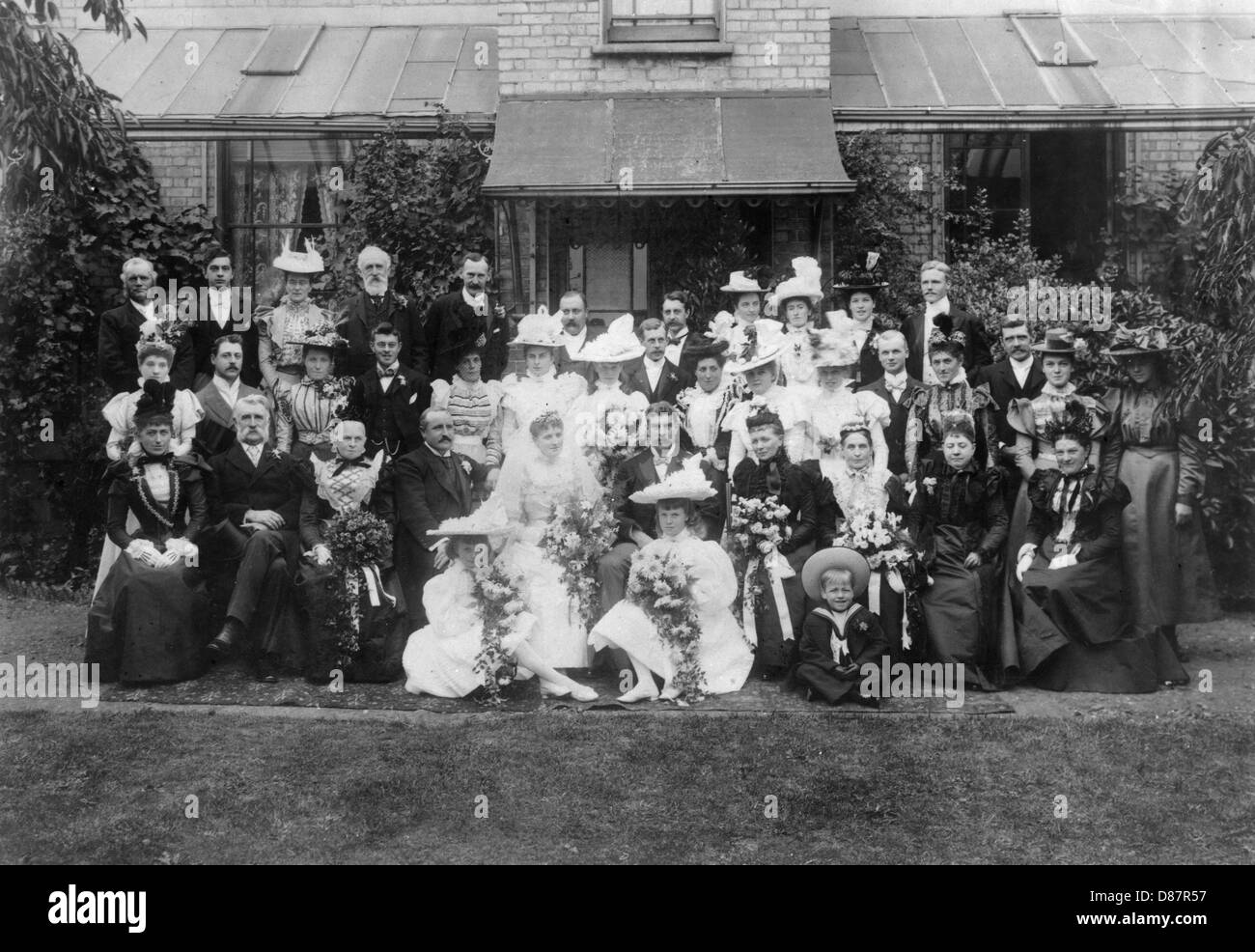 Hochzeitsgruppe, c.1902 Stockfoto