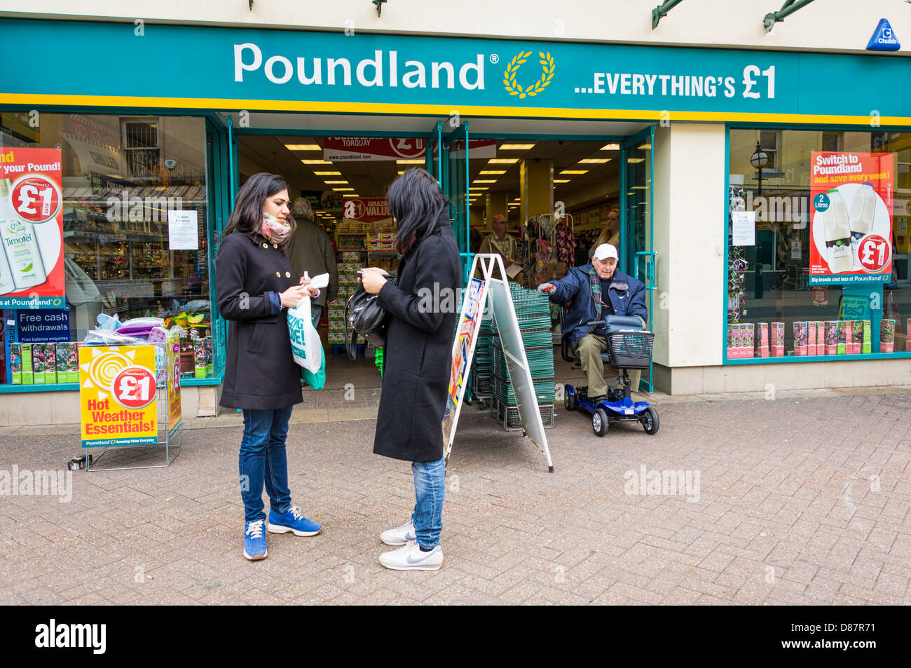 Poundland Store, England, UK Stockfoto