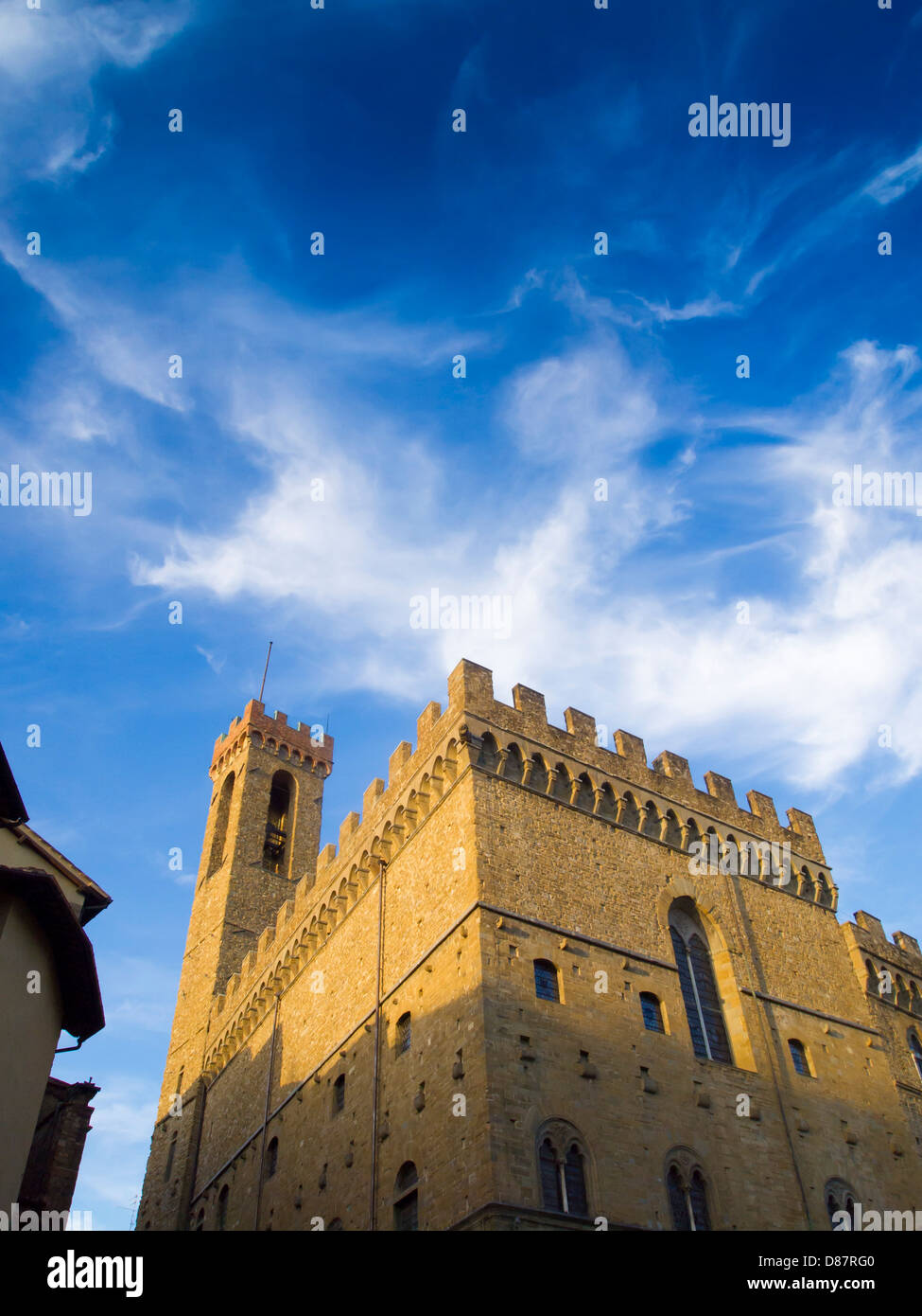 Italien, Toskana, Florenz, Bargello Museum und Wolken. Stockfoto