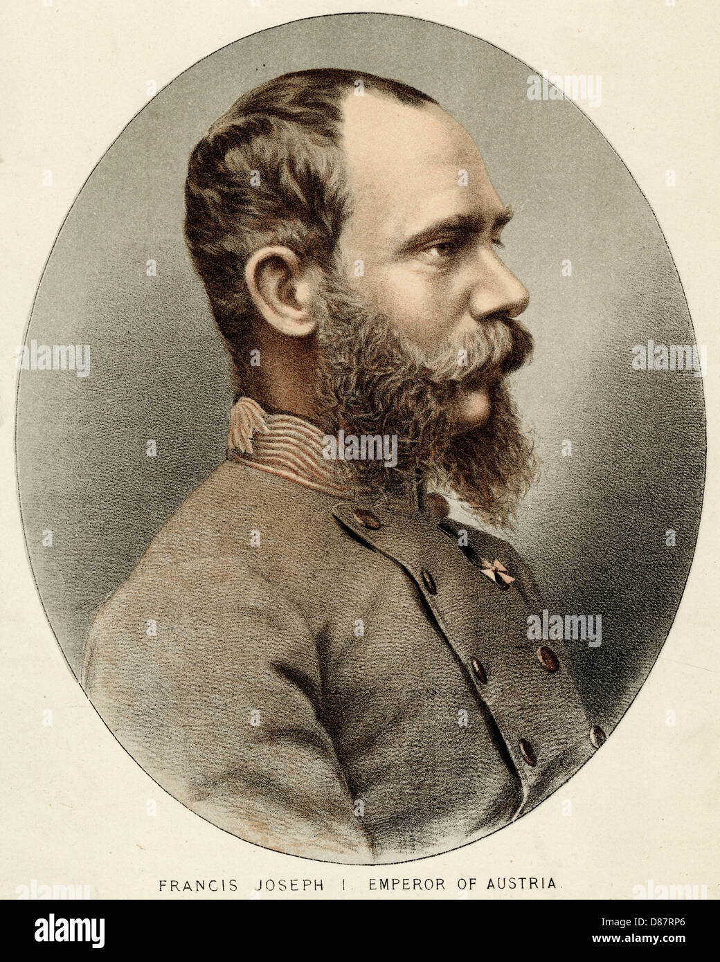 Franz Joseph Col Lith Stockfoto