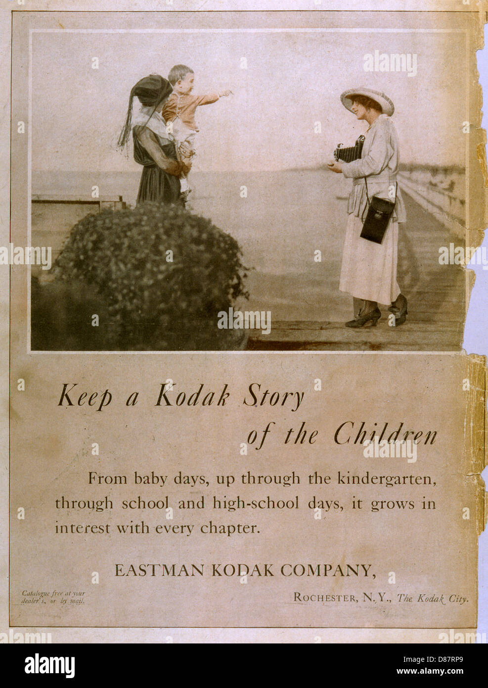 KODAK 1917-ANZEIGE Stockfoto