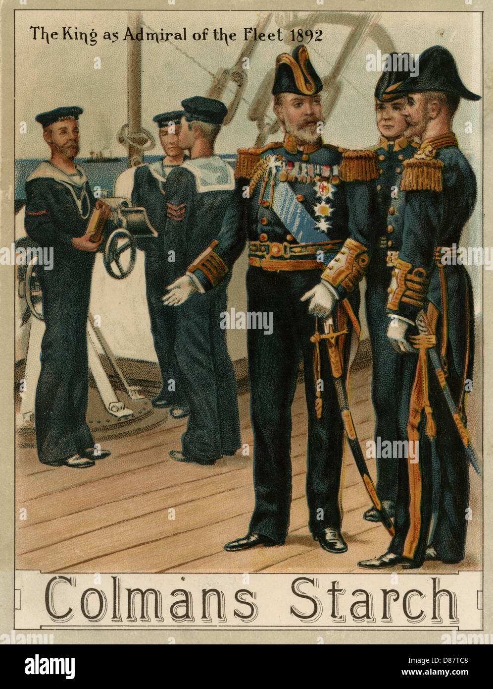 EDWARD VII/ADMIRAL 1892 Stockfoto