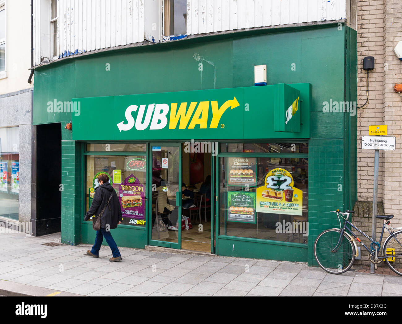 Subway Sandwich Shop, UK Stockfoto