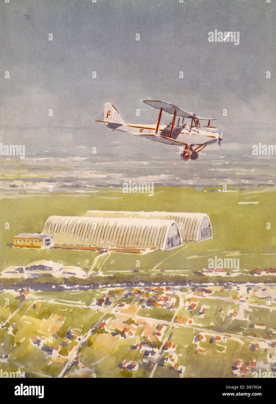 BOUCHER/ERSTER FLUG Stockfoto
