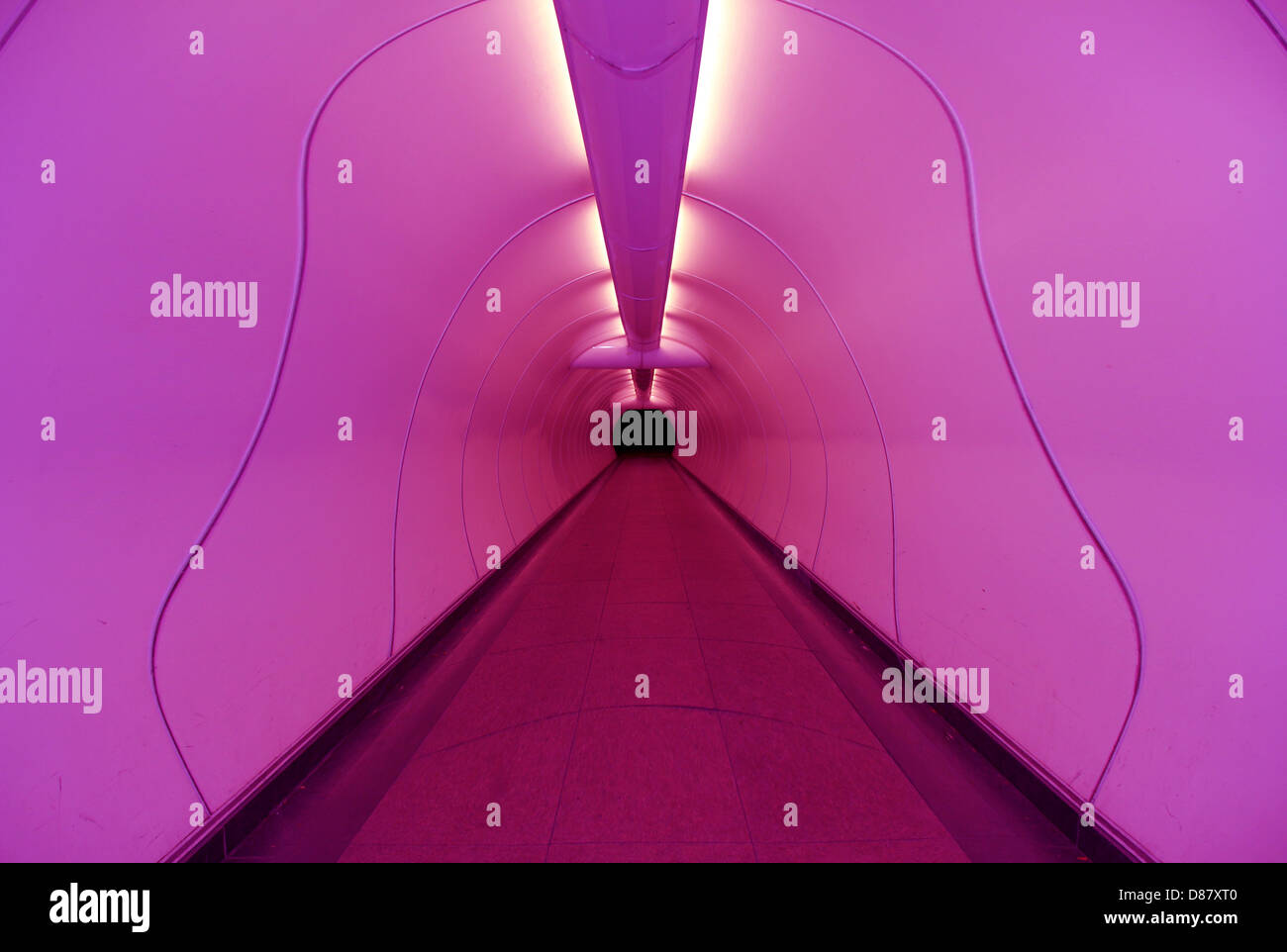 Tunnel in Boat Quay, Singapur Stockfoto