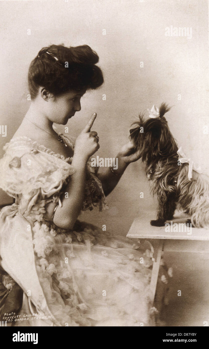 BILLIE BURKE/HUND Stockfoto