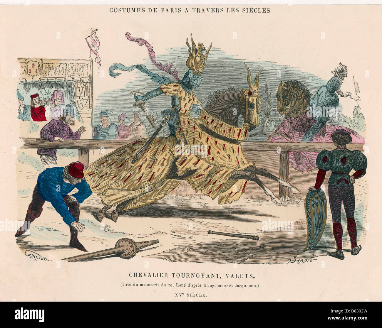 15. Century Turnier Stockfoto