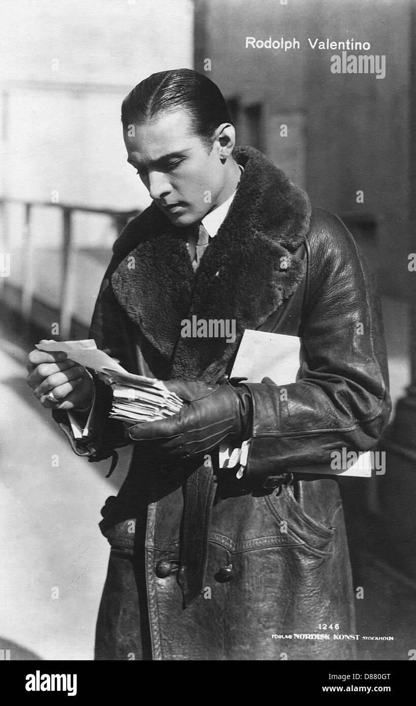 RUDOLPH VALENTINO Stockfoto