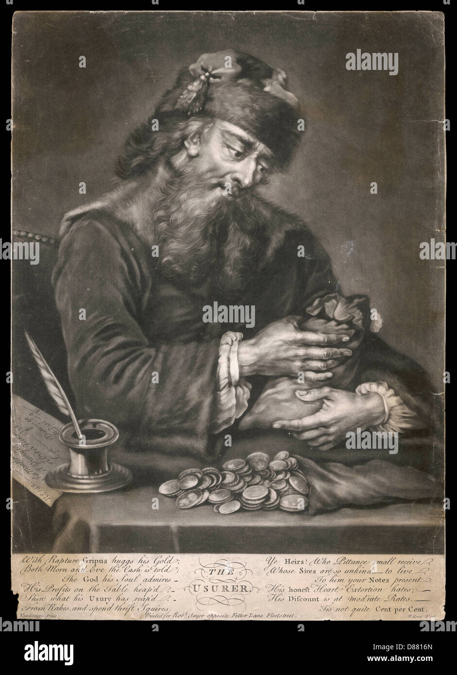 Erfolgreiche Geldverleiher Stockfoto