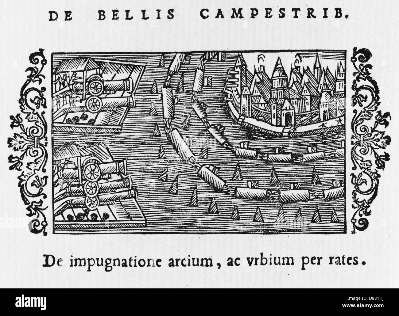 BELAGERUNG (OLAUS MAGNUS) Stockfoto