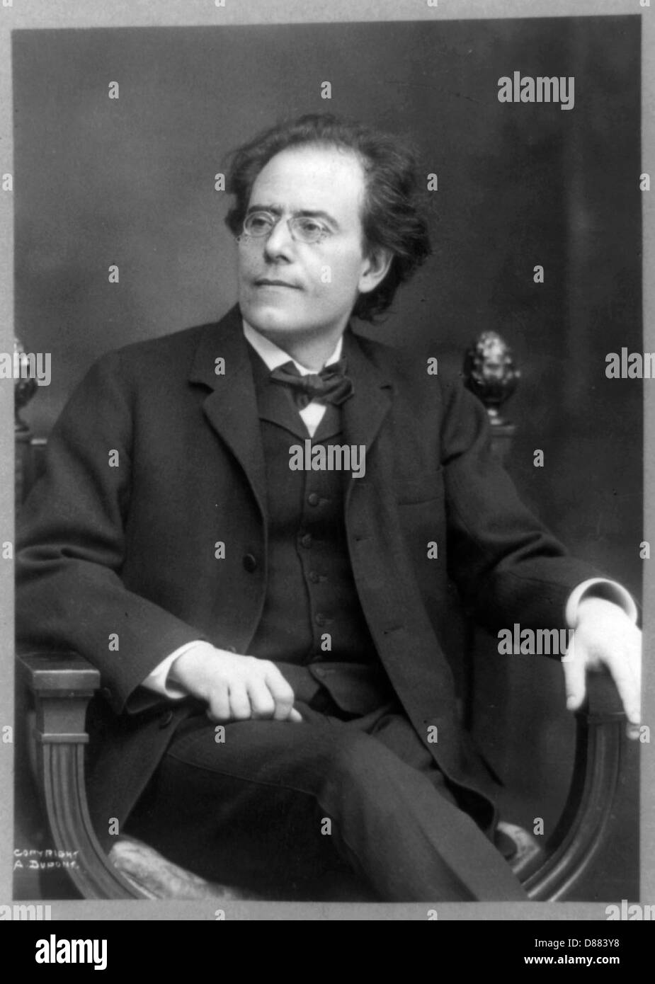 Gustav Mahler 1909. Stockfoto