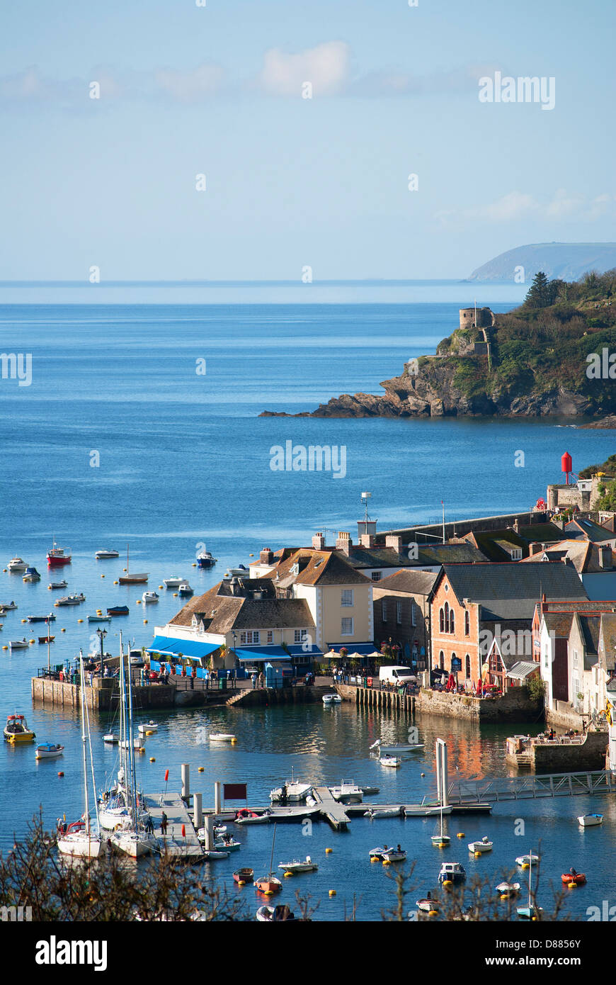 Der Hafen von Fowey in Cornwall, Großbritannien Stockfoto