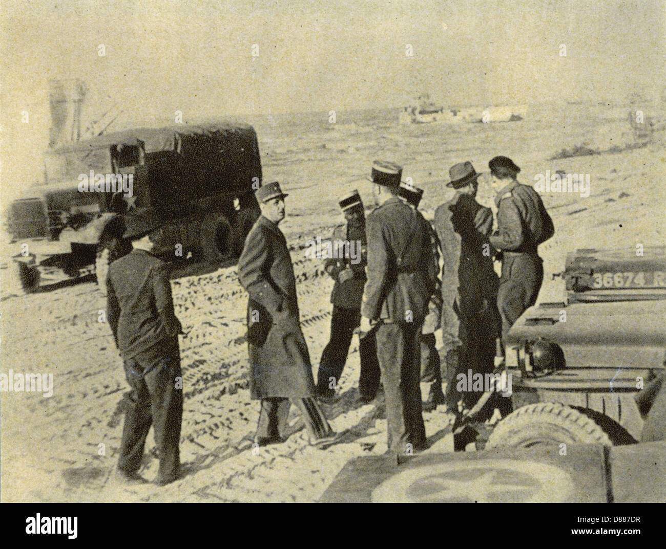 DE GAULLE IN FRANKREICH Stockfoto