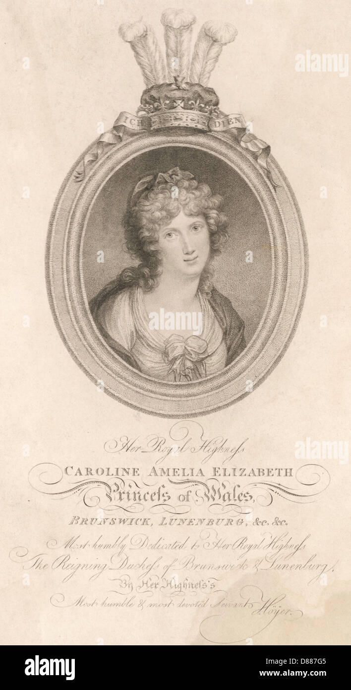 Caroline amelia elizabeth von brunswick Fotos und Bildmaterial in