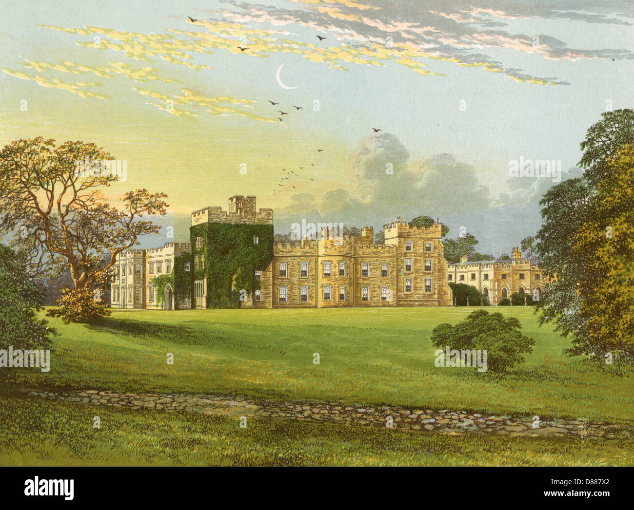 Hornby Castle - 1879 Stockfoto
