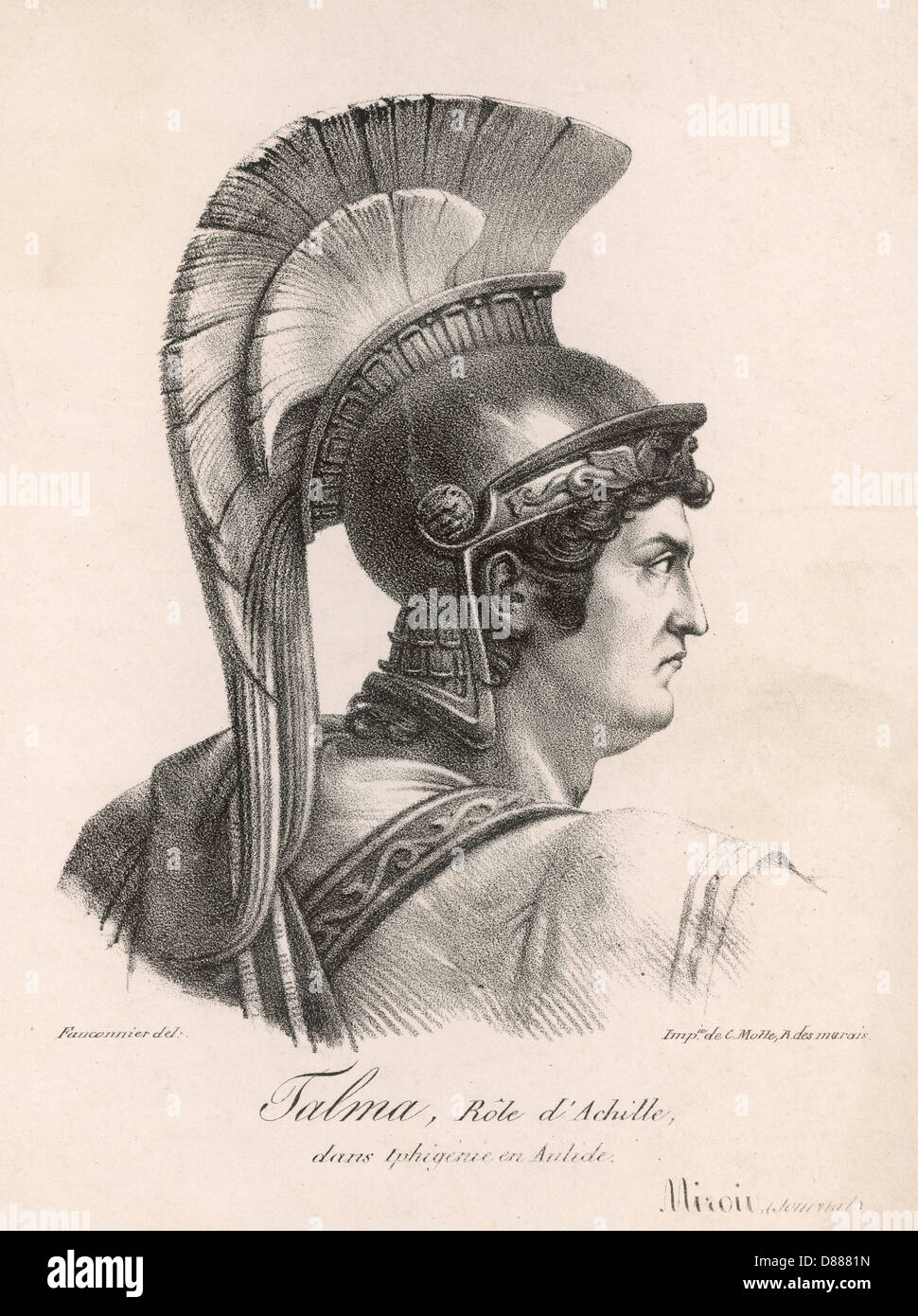 TALMA ALS ACHILLES Stockfoto