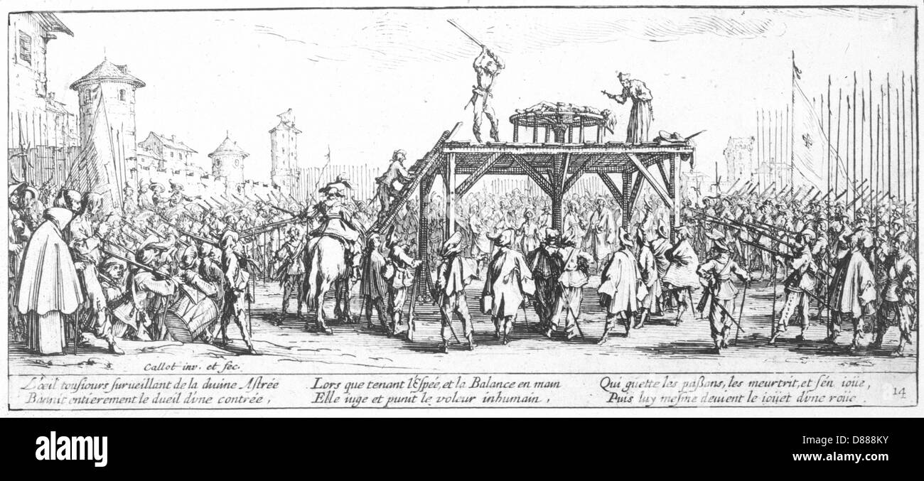 CALLOT / VERRÄTER Stockfoto