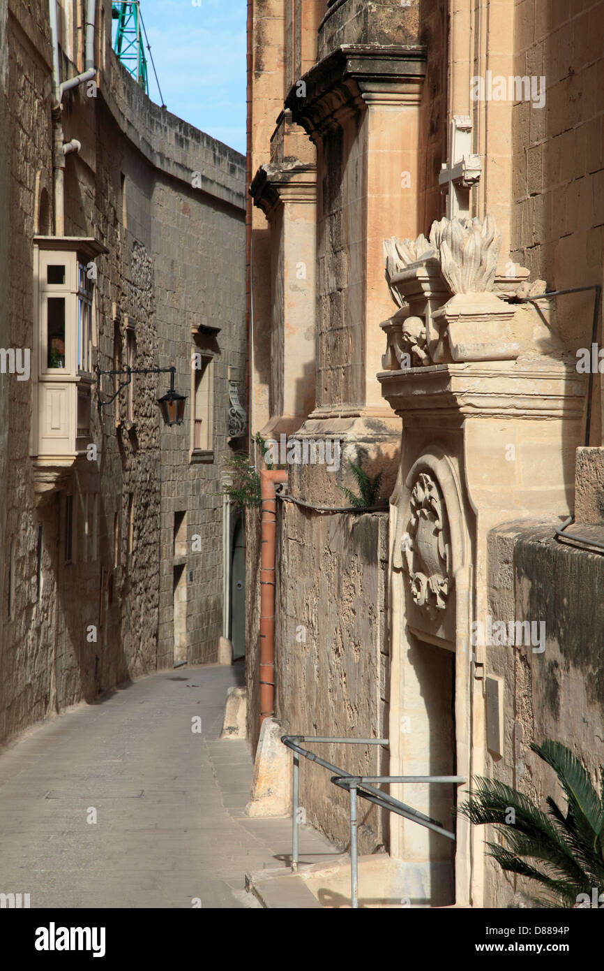 Malta, Mdina, St. Peter-Straße, Stockfoto