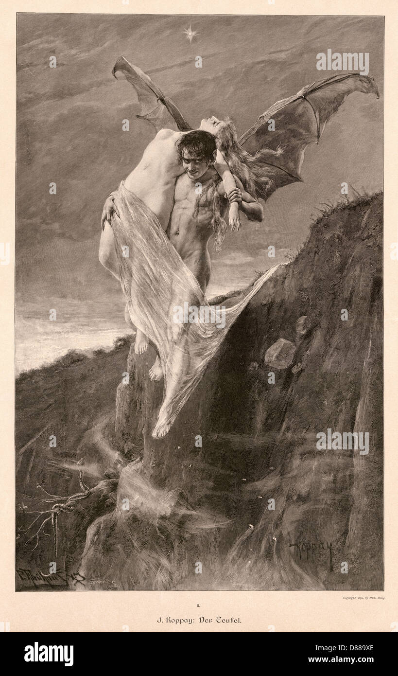 Devil - Lady - circa 1894 Stockfoto