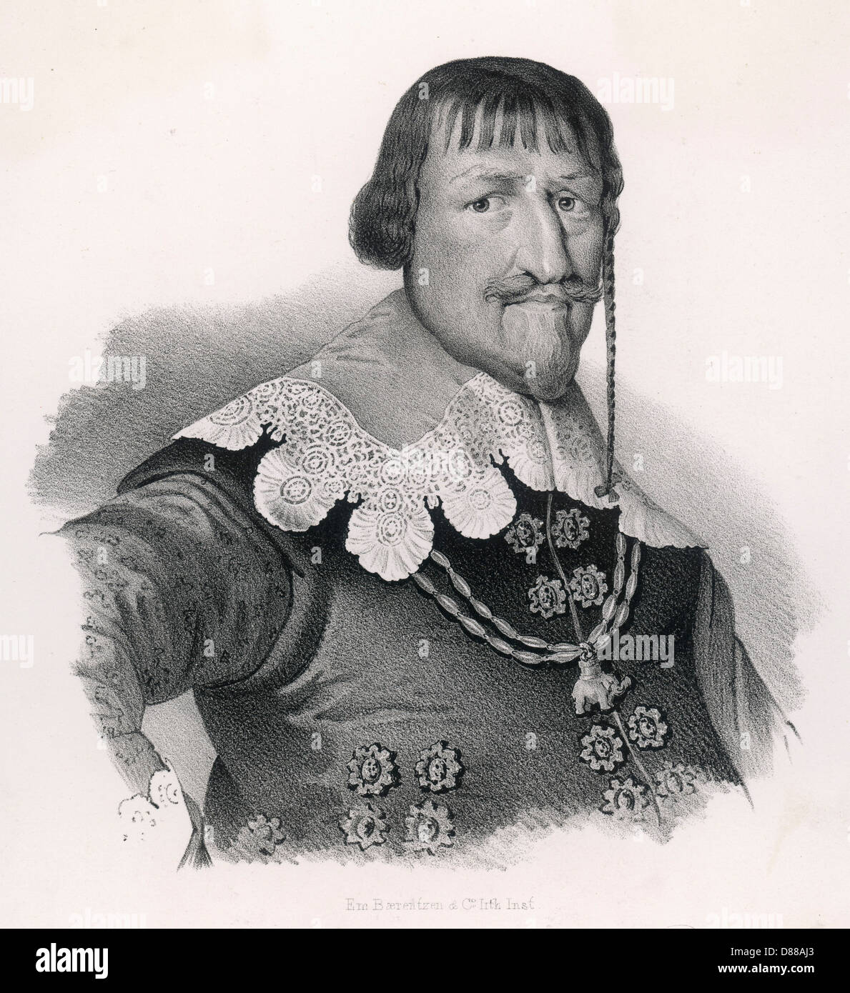 CHRISTIAN IV/1577-1648 Stockfoto