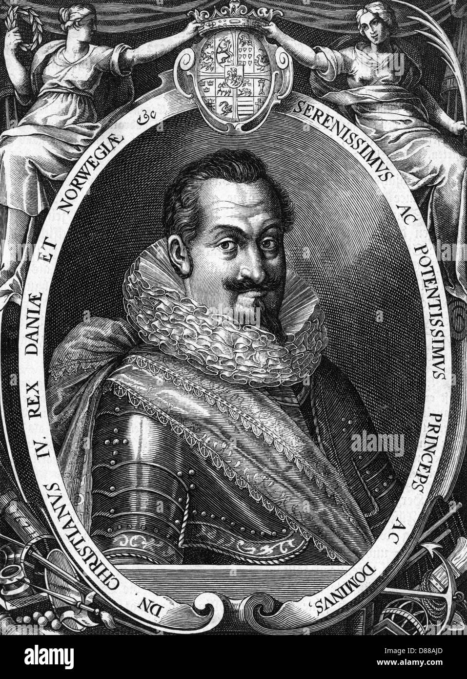 CHRISTIAN IV/1577-1648 Stockfoto