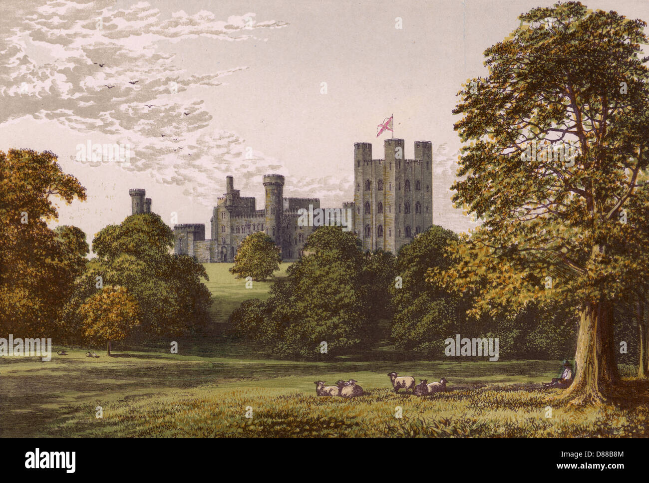 SCHLOSS PENRHYN 1879 Stockfoto