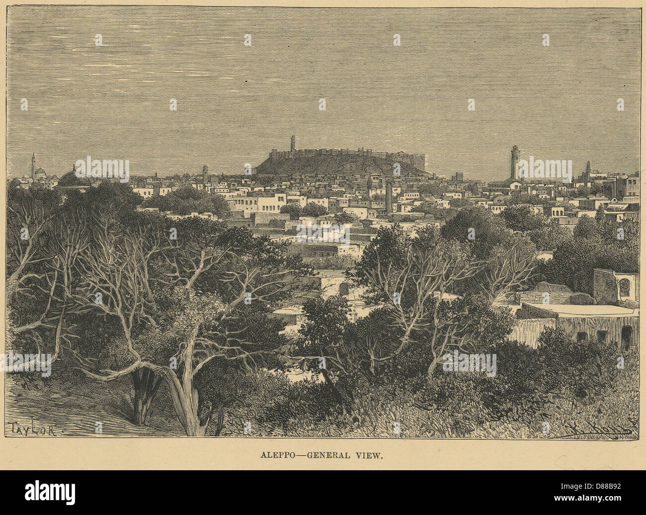 ALEPPO/SYRIEN/1880 Stockfoto