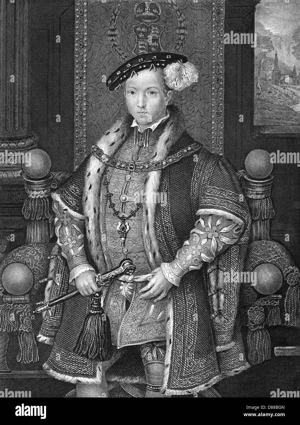 EDWARD VI/1537-1553 Stockfoto
