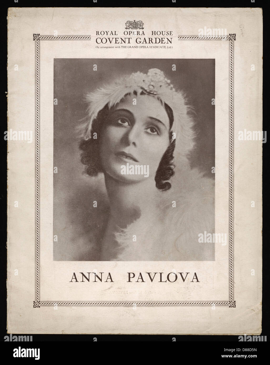 ANNA PAVLOVA/PROGRAMM Stockfoto