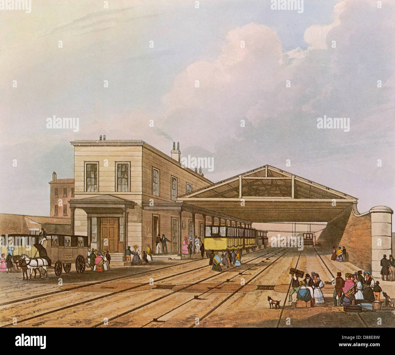 Schiene Liverpool 1830 Stockfoto