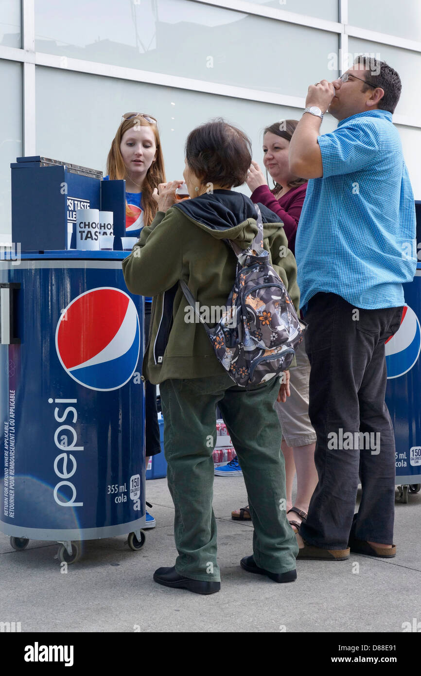 Pepsi Geschmack Herausforderung Stockfoto