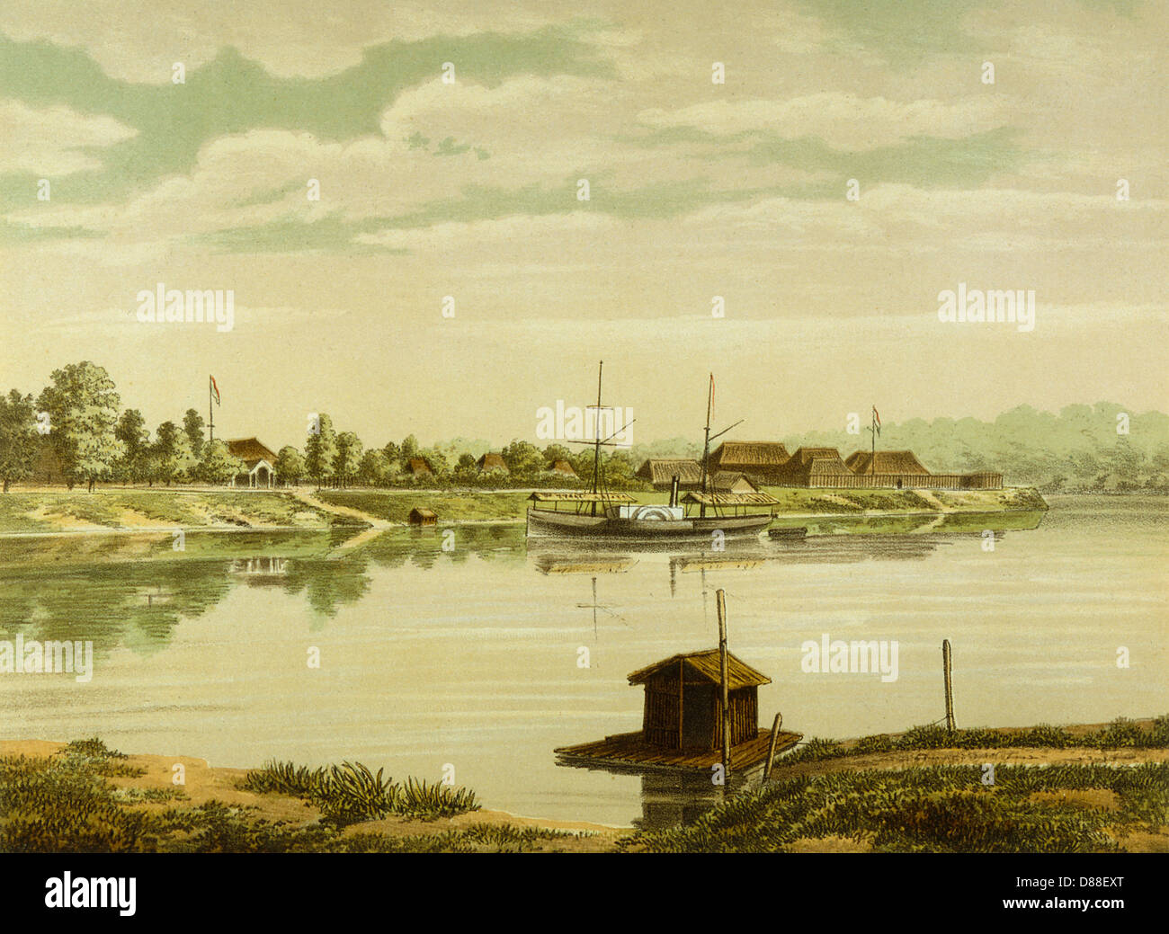 BORNEO/SINTANG 1883 Stockfoto