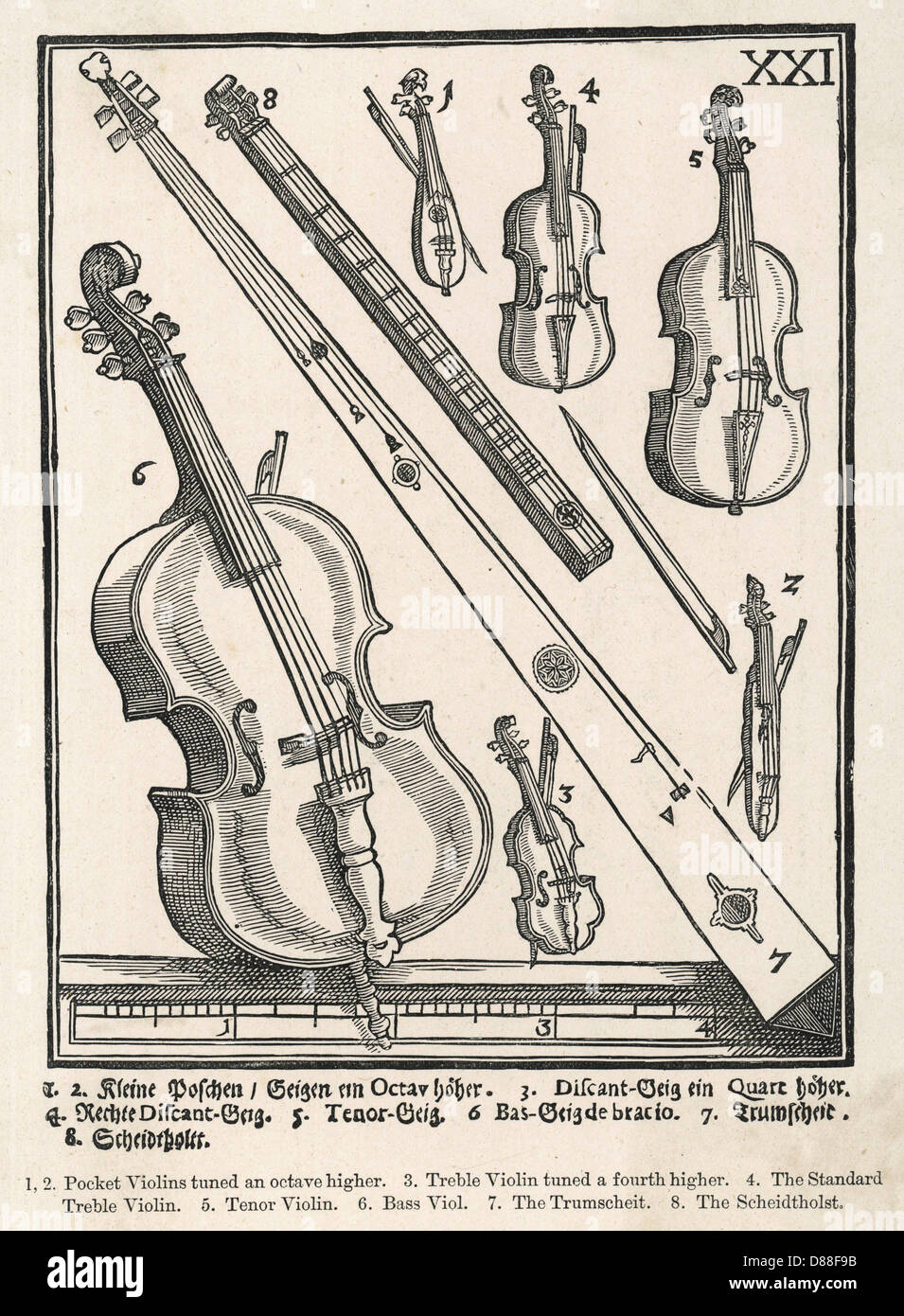 Alte Streichinstrumente Stockfotografie Alamy