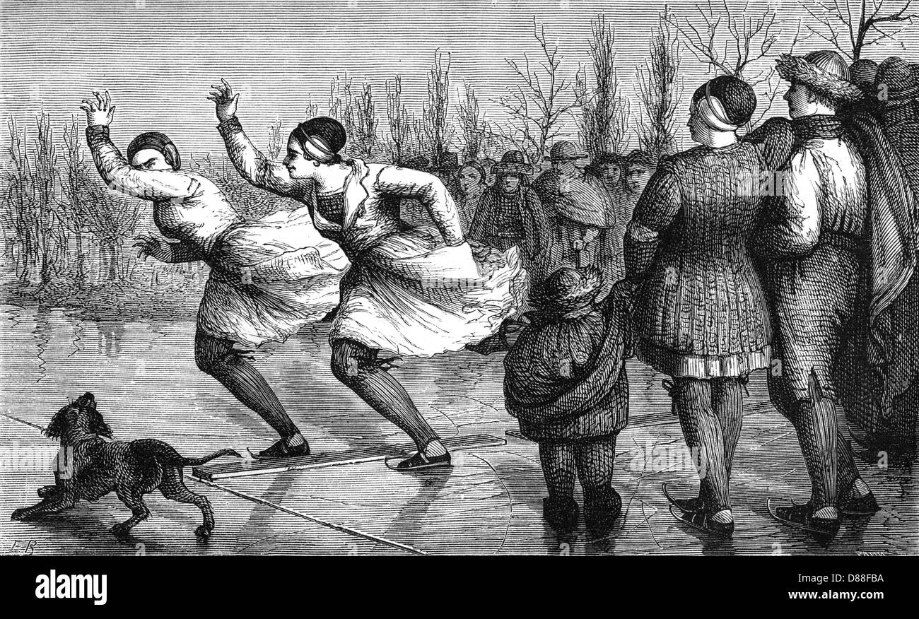 Friesen Skate 1871 Stockfoto