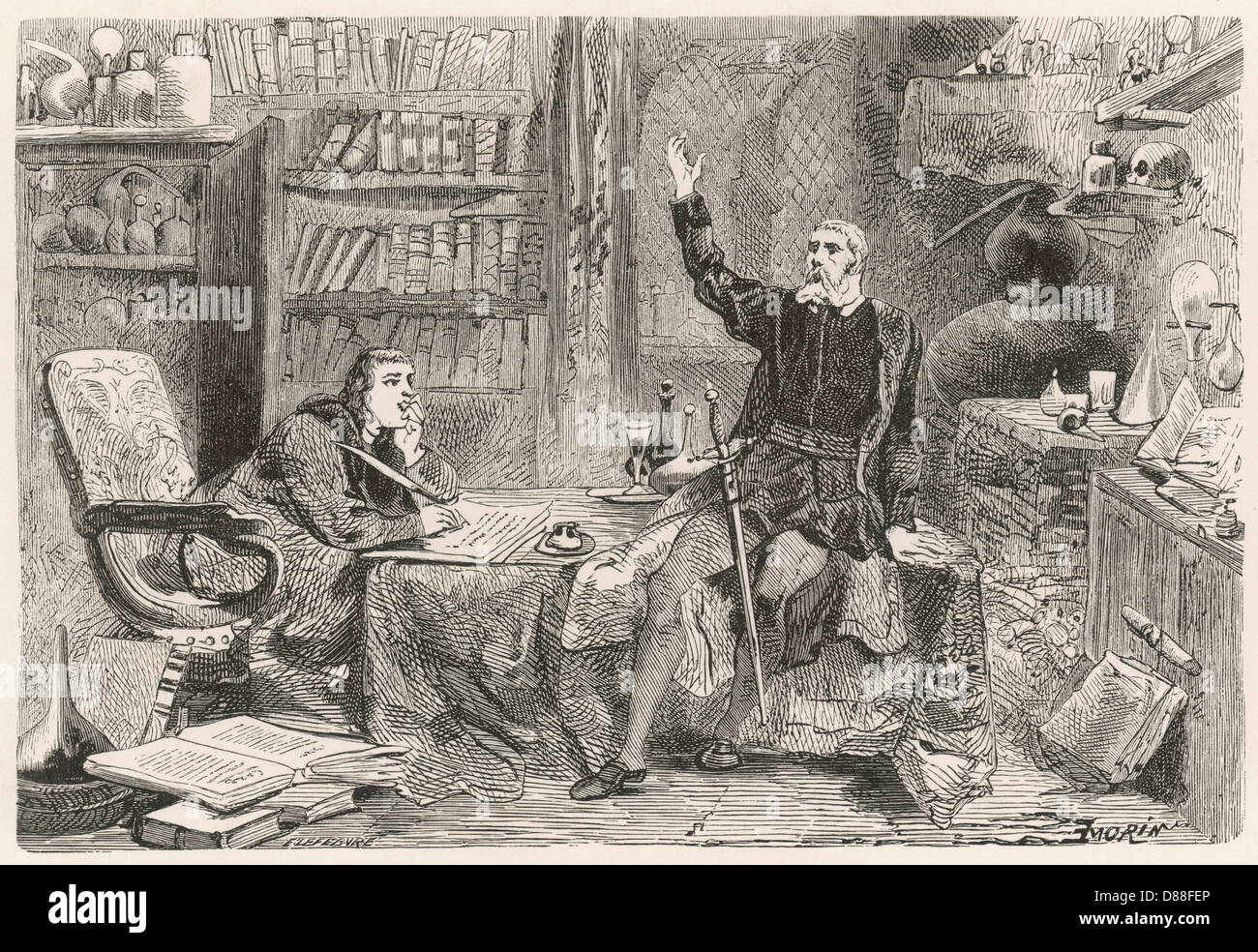 PARACELSUS DIKTIERT Stockfoto