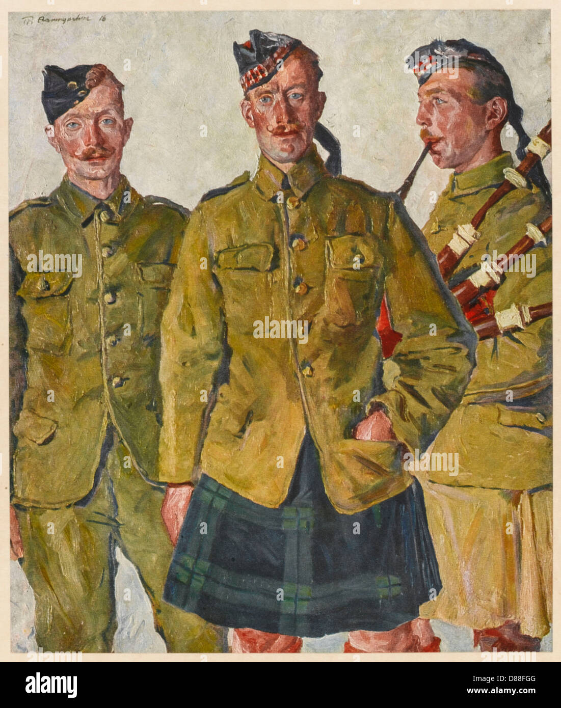 WW1 IRISCH UND SCHOTTLAND Stockfoto