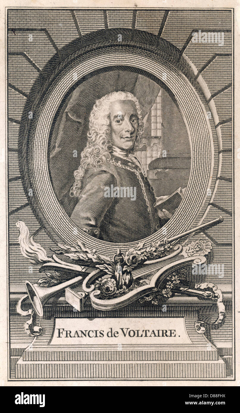 Francois Marie-Arouet (Voltaire) Stockfoto