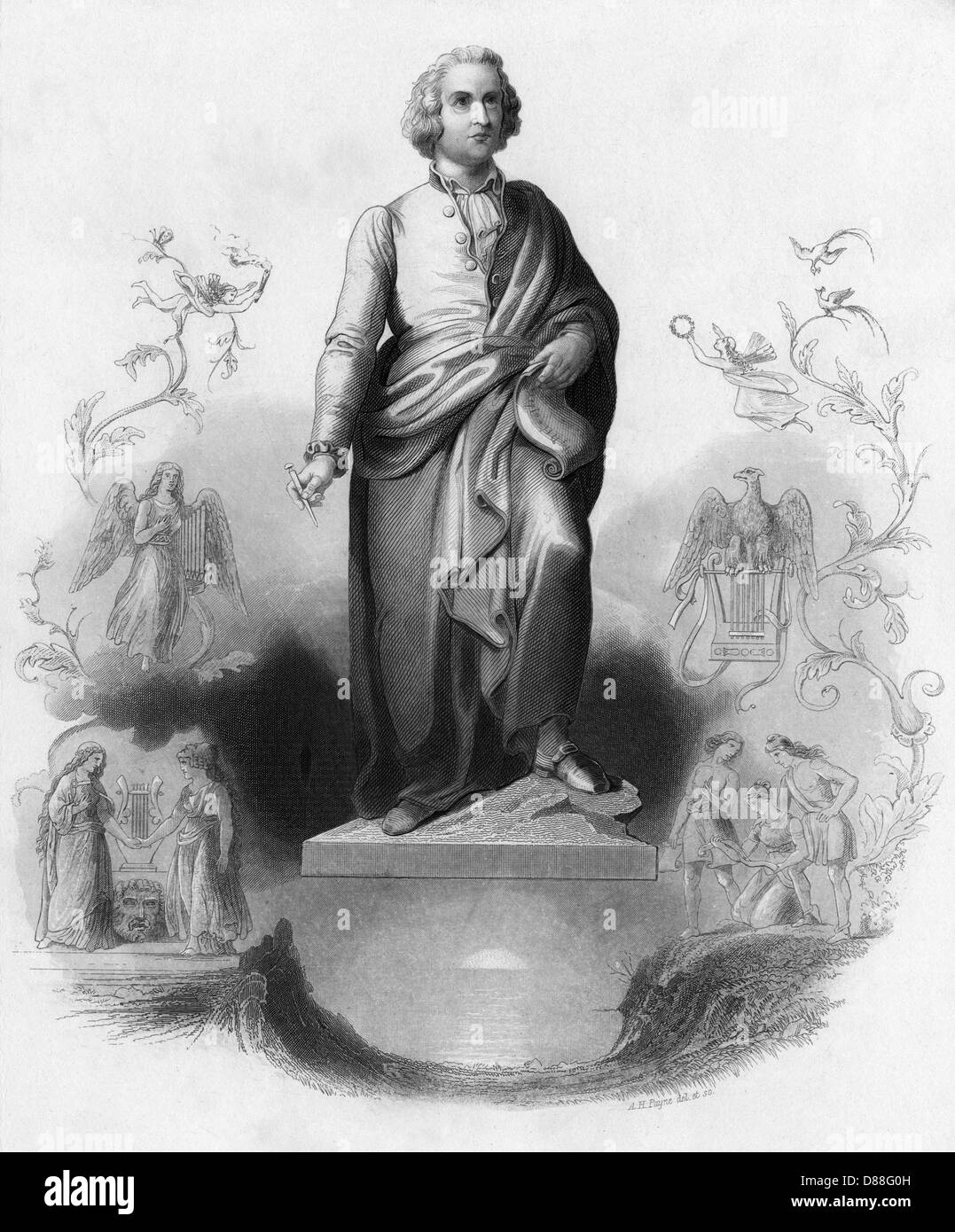 MOZART-PAYNE-STATUE Stockfoto