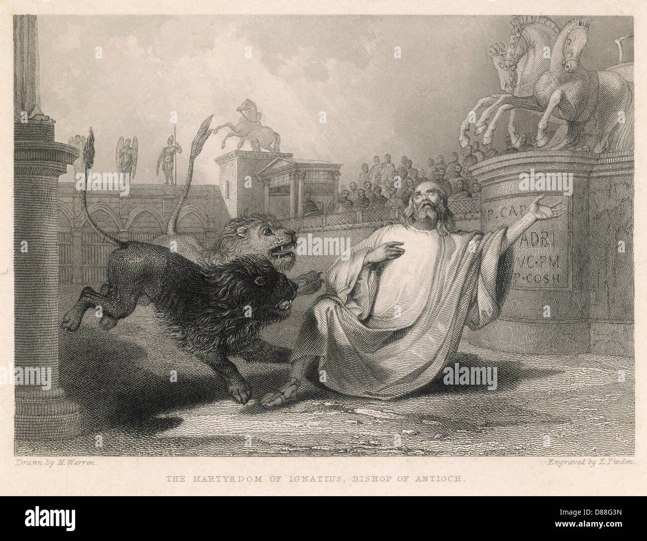 Ignatius In der Arena Stockfoto