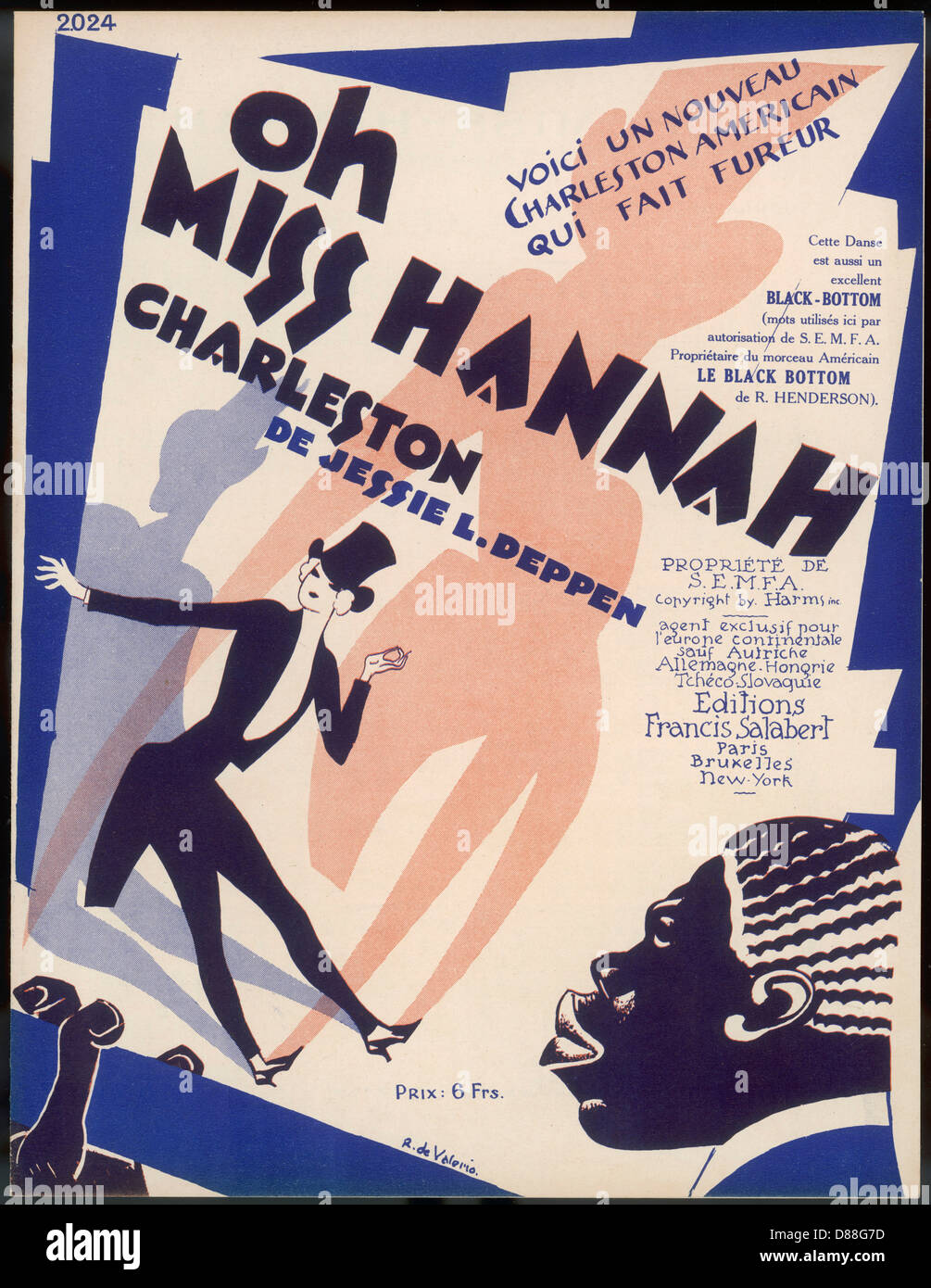 CHARLESTON-NOTENBLATT Stockfoto