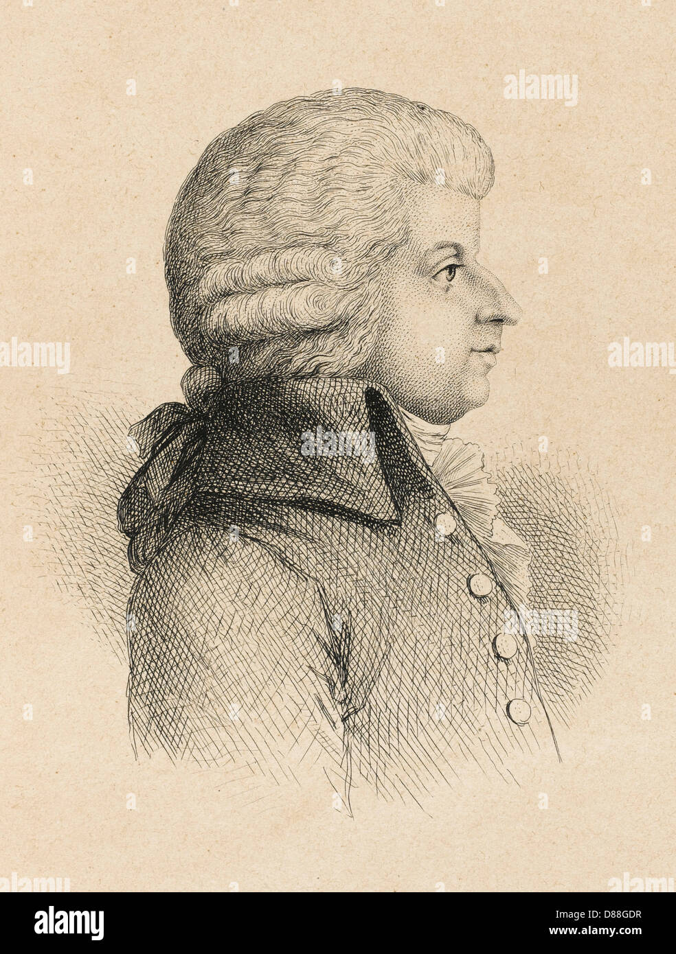 MOZART (1756 - 1791) Stockfoto