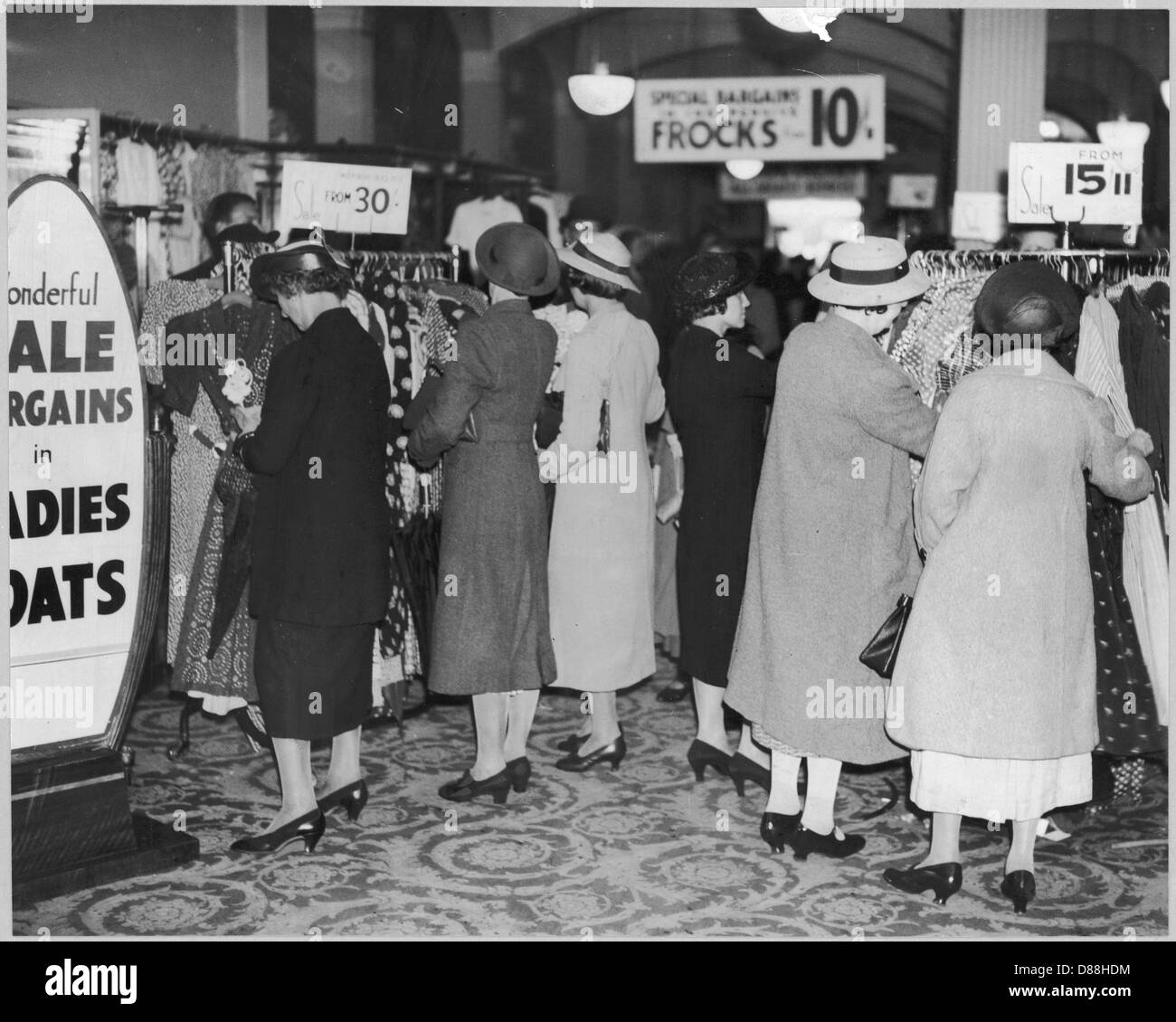 DERRY UND TOMS VERKAUF Stockfoto