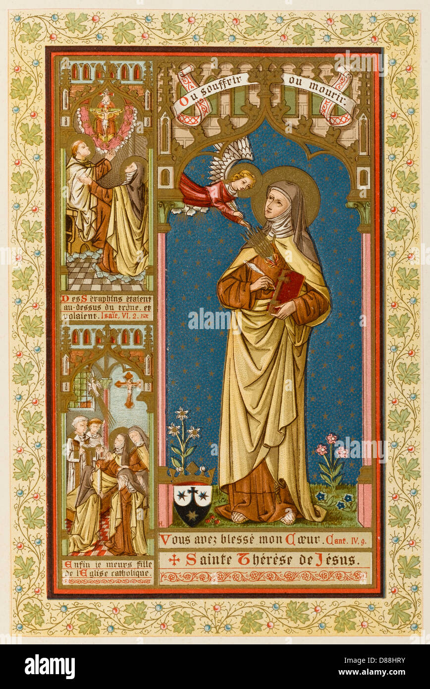 Die heilige Teresa von Avila Stockfoto