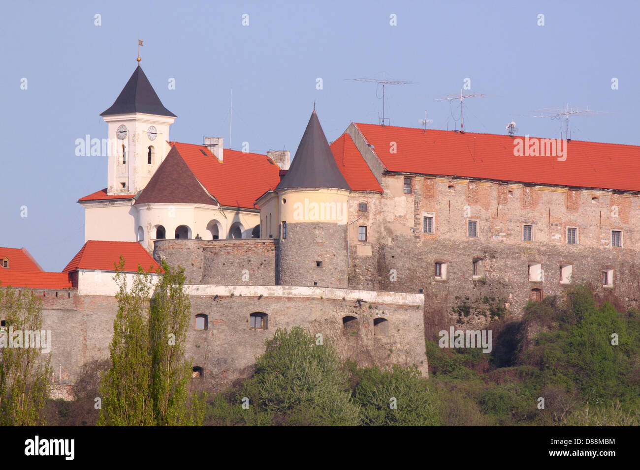 mittelalterliche Burg in Mukatschewo, Ukraine Stockfoto
