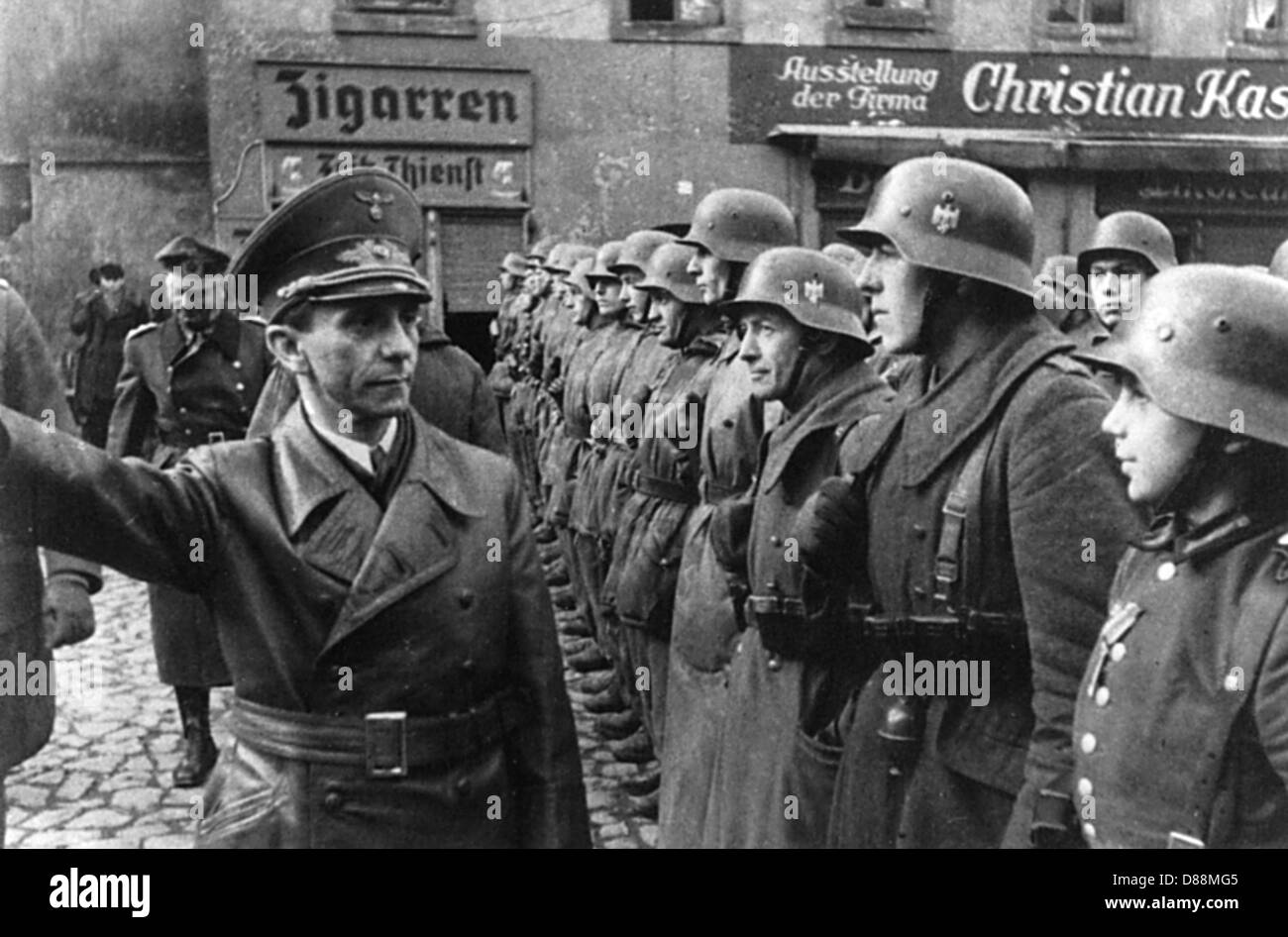 Goebbels in Lauban Stockfoto