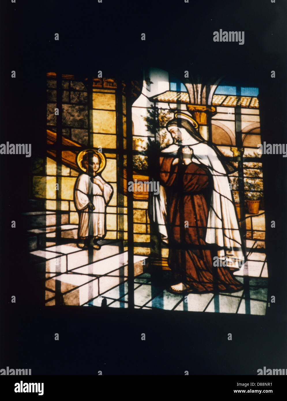 ST. TERESA UND KIND JESUS Stockfoto