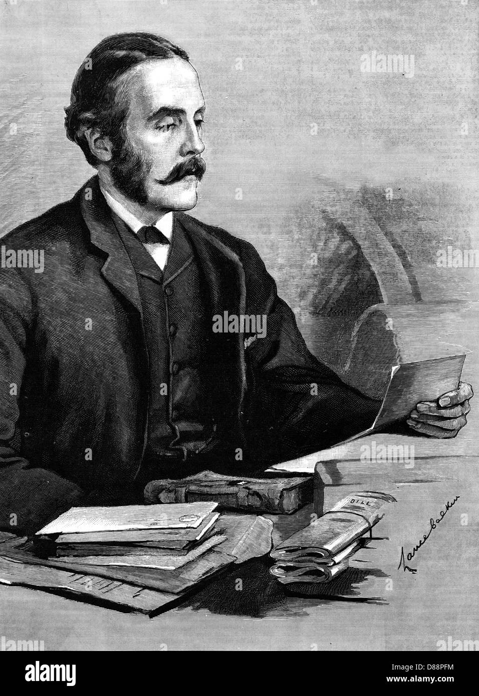 ARTHUR JAMES BALFOUR Stockfoto