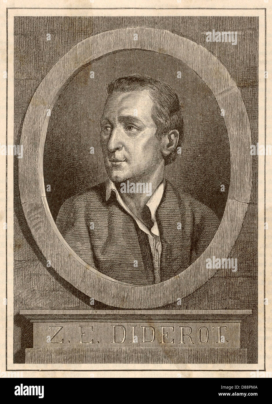 DENIS DIDEROT Stockfoto