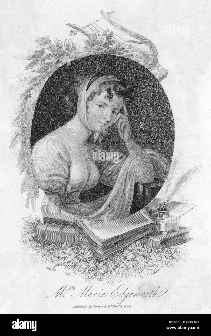 MARIA EDGEWORTH Stockfoto