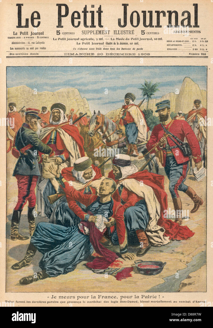 FRANZÖSISCHER PATRIOT/1908 Stockfoto